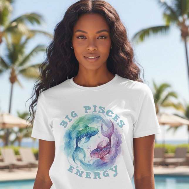 Camiseta Pisces Zodiac Sign Watercolor Fish Astrology (Subido por el creador)