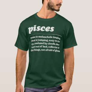 Camiseta Pisces ZodiacDiseño de regalo humorístico