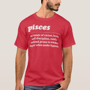 Camiseta Pisces ZodiacDiseño de regalo humorístico 1