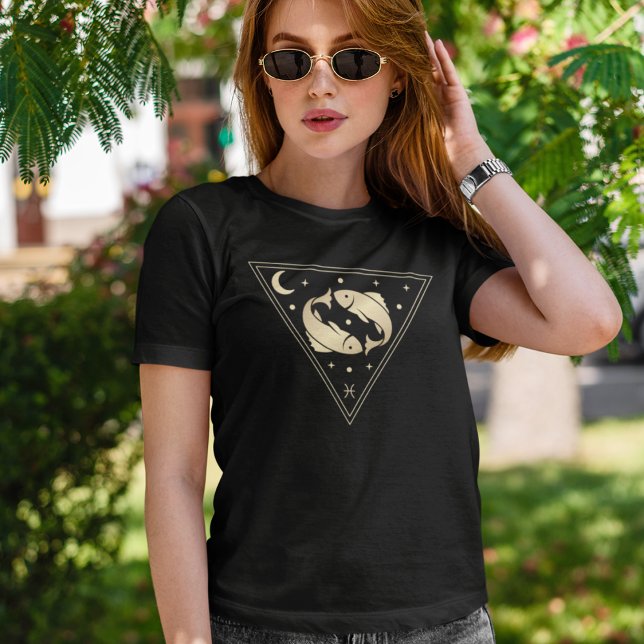 Camiseta Pisciendo el elemento de agua del Rótulo Zodiaco e (Subido por el creador)