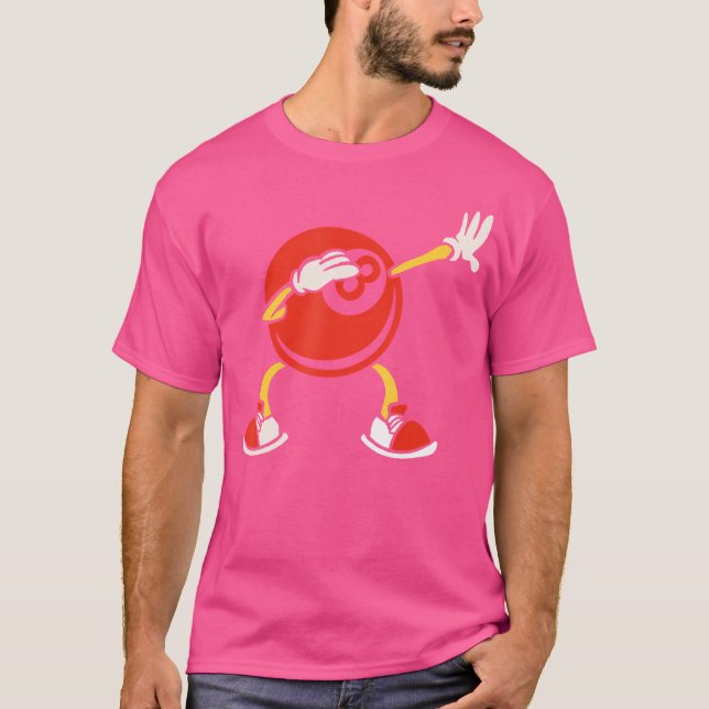 Camiseta Piscina Billar Piscina Dab Dance Funny Billiard (Anverso)