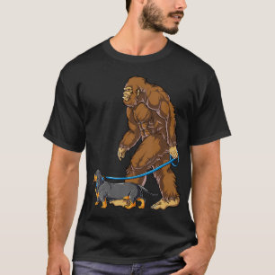 Camiseta Piscina Dachshund Perro Walk Funny Sasquatch Amant