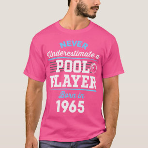Camiseta Piscina De 58 Años De Edad Y Billiard Player 1965 