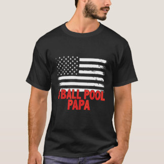 Camiseta Piscina de Bolas Papá Bandera Americana Día del Pa