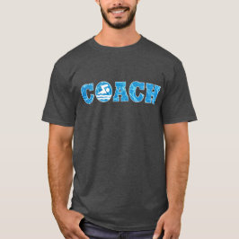 Camiseta Piscina de entrenador de natación y buceo para hom