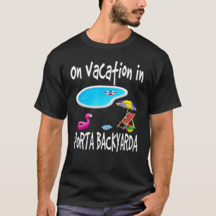 Camiseta Piscina de estanque de estanque vacaciones Flaming