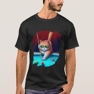 Camiseta Piscina De Gatos Billiards In Lounge Guay Funny Ca