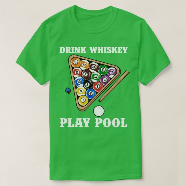 Camiseta Piscina de juegos de bebidas I Funny Whisky Billia (Diseño del anverso)