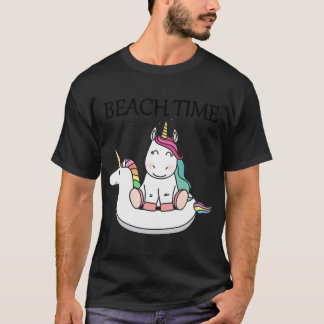 Camiseta Piscina de natación unicornio de verano sol playa
