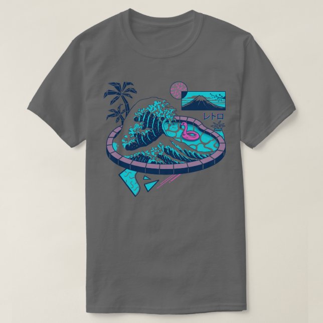 Camiseta Piscina de olas Vapor (Diseño del anverso)