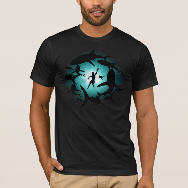 Camiseta Piscina del tiburón (Anverso)