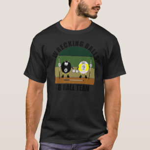 Camiseta Piscina Deportiva Billar Equipo Balls 8 Ba