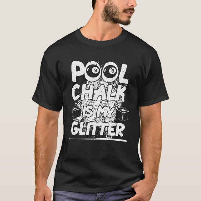 Camiseta Piscina divertida Billiard Pool Jugador de juegos  (Anverso)