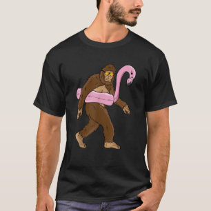 Camiseta Piscina Fiesta Pie Grande Piso Rosa Flamingo Sasqu