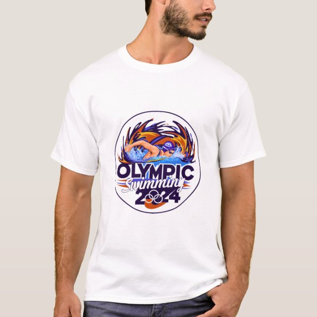 Camiseta piscina olímpica 2024 (Anverso)