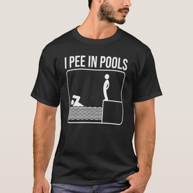 Camiseta Piscina Para Hombres Mujeres Piscina Deportes (Anverso)