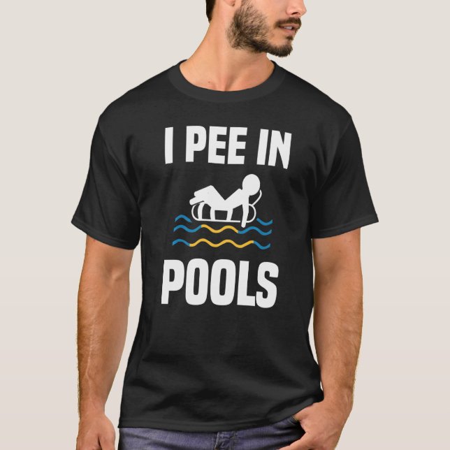 Camiseta Piscina Para Hombres Mujeres Piscina Deportes (Anverso)