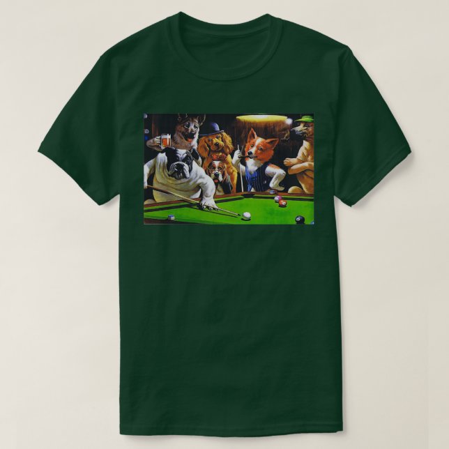 Camiseta Piscina para jugar a los perros (Diseño del anverso)