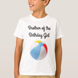 Camiseta Piscina Splish Splash Cumpleaños Hermano T-Shirt