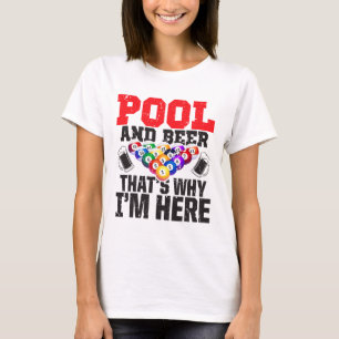 Camiseta Piscina y cerveza - Por eso estoy aquí - Piscina d