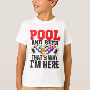 Camiseta Piscina y cerveza - Por eso estoy aquí - Piscina d