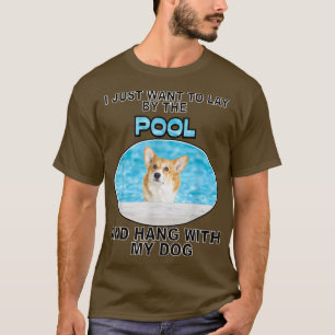 Camiseta Piscina y colcha con corgi