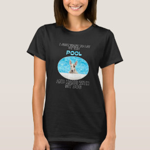 Camiseta Piscina y Hang W Bull Terrier