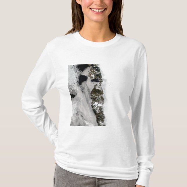 Camiseta Piscinas de agua de Meltwater a lo largo de la cos (Anverso)