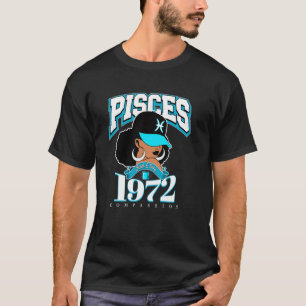 Camiseta Piscis 1972 Año Astro Reina Melanizada Diosa Afro