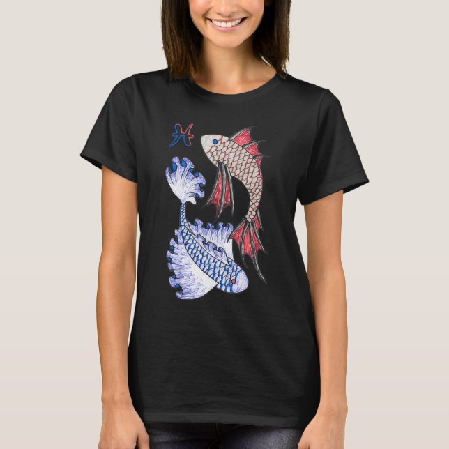 Camiseta Piscis a bolígrafo (Anverso)