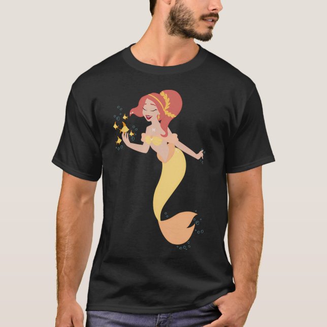 Camiseta Piscis - Amarillo (Anverso)