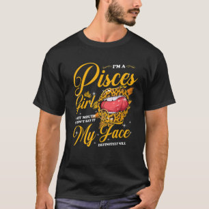 Camiseta Piscis Chica Si Mi Boca No Lo Dice Mi Cara Se Me V