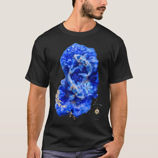 Camiseta Piscis Dreamscape: Una Fusión Celestial de Amatist (Anverso)