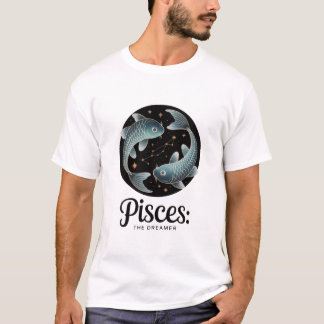 Camiseta Piscis El Soñador Constelación Zodiacal Estética