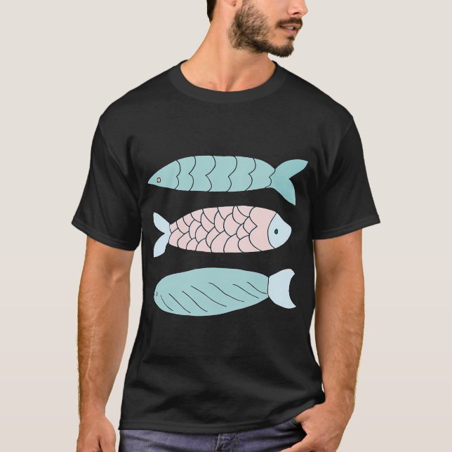 Camiseta Piscis estilo cómico (Anverso)