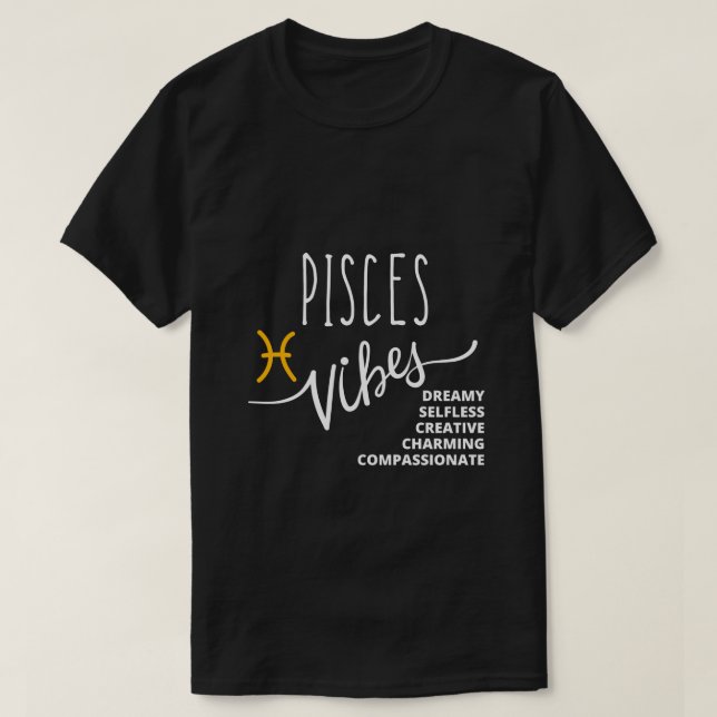 Camiseta Piscis: Sumergirse en las profundidades de tu imag (Diseño del anverso)