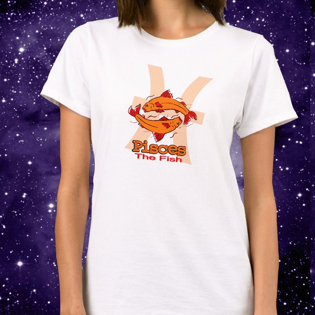 Camiseta Piscis Zodiac Tee astrológico amarillo (Subido por el creador)