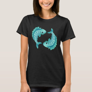 Camiseta Piscis Zodíaco Horóscopo Astrología Astronomía Muj