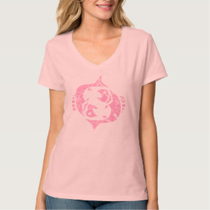Camiseta Piscis zodiaco Rótulo Grunge 19 de febrero - 20 d