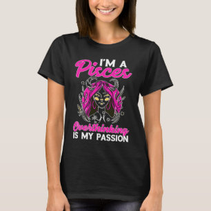 Camiseta Piscis Zodíaco Soy Piscis  Pensar Demasiado Es Mi 