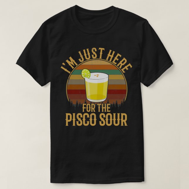 Camiseta pisco sour peruano food pisco sour (Diseño del anverso)