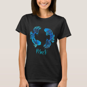 Camiseta Pisea el signo del Zodiaco del pescado el brillo d