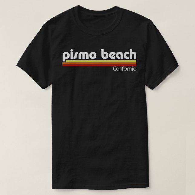 Camiseta Pismo Beach California Retro (Diseño del anverso)