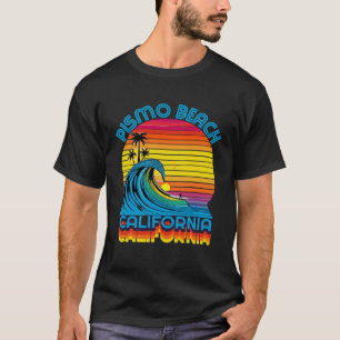 Camiseta Pismo Beach California Retro Throwback Surf & Beac