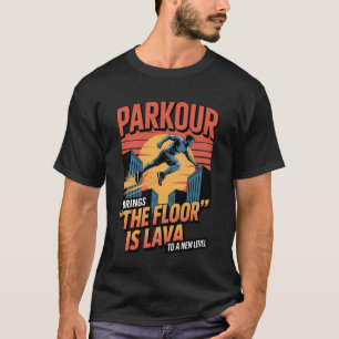 Camiseta Piso es Lava Freerunner Gimnasia Urbana Corriendo
