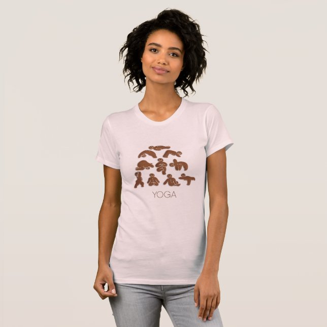 Camiseta Pisos de yoga de Gingerbread (Anverso completo)