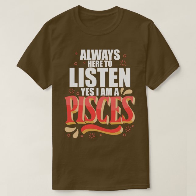Camiseta Pisses Siempre Aquí Para Escuchar (Diseño del anverso)