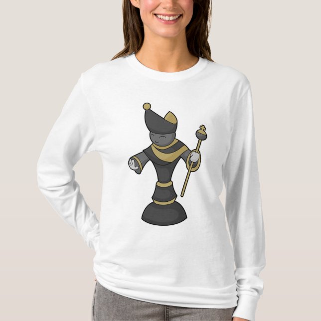 Camiseta Pista de ajedrez Bishop Staff Chess (Anverso)