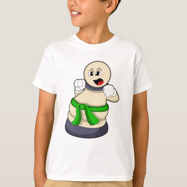 Camiseta Pista de ajedrez peatada en ajedrez (Anverso)