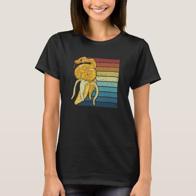 Camiseta Pista de bolas de plátano para dueños de serpiente (Anverso)